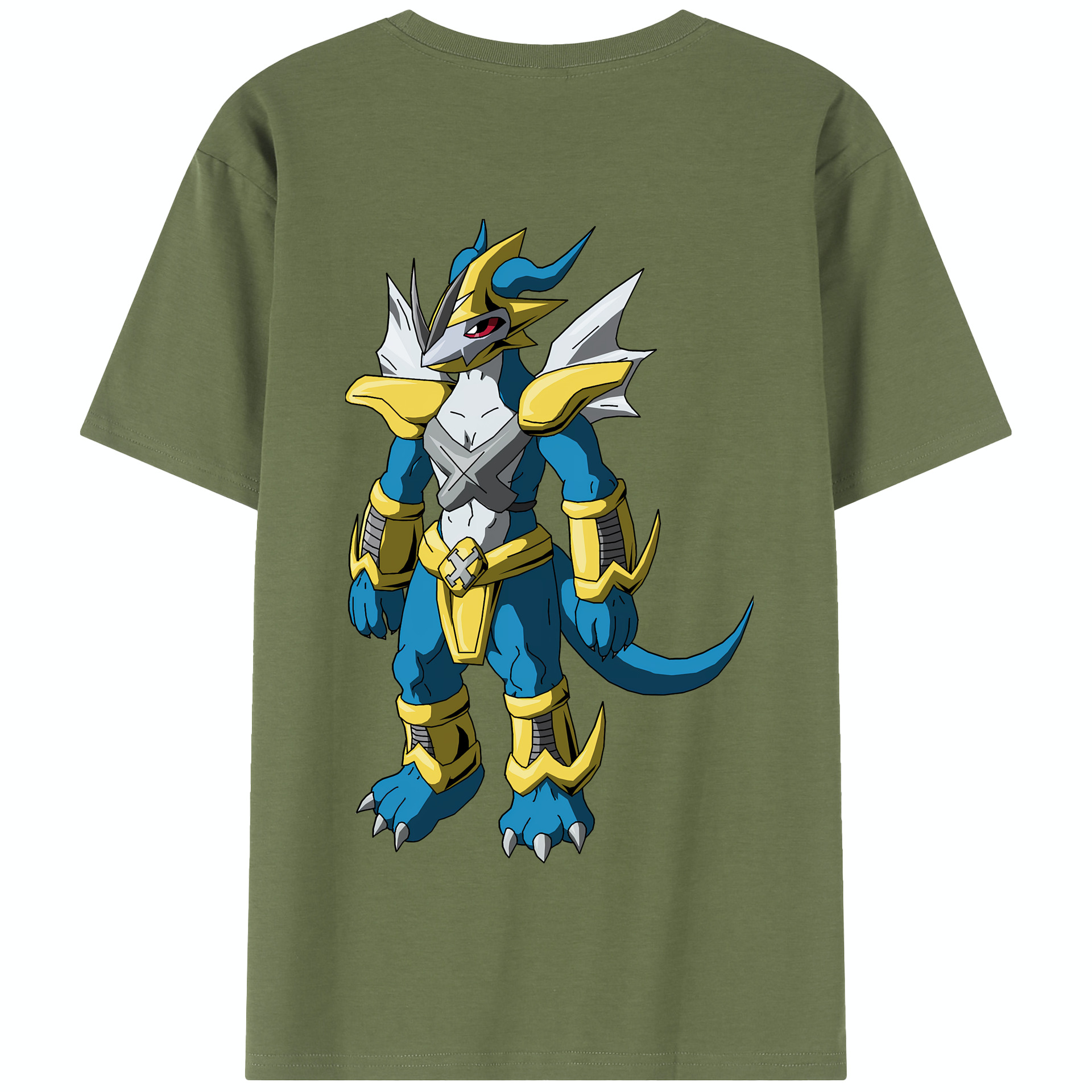 （画像用） Digimon デジタルモンスター/デジモン 綿100％半袖Tシャツ（背面プリント）